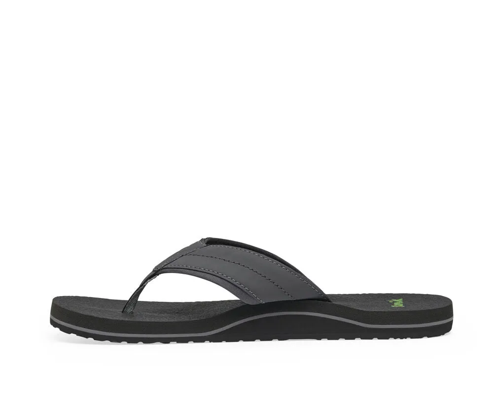 Beer Cozy On Slip Charcoal Sanuk Christmas sale Comfortable Strap Flip-Flops Best price 2 Breathable