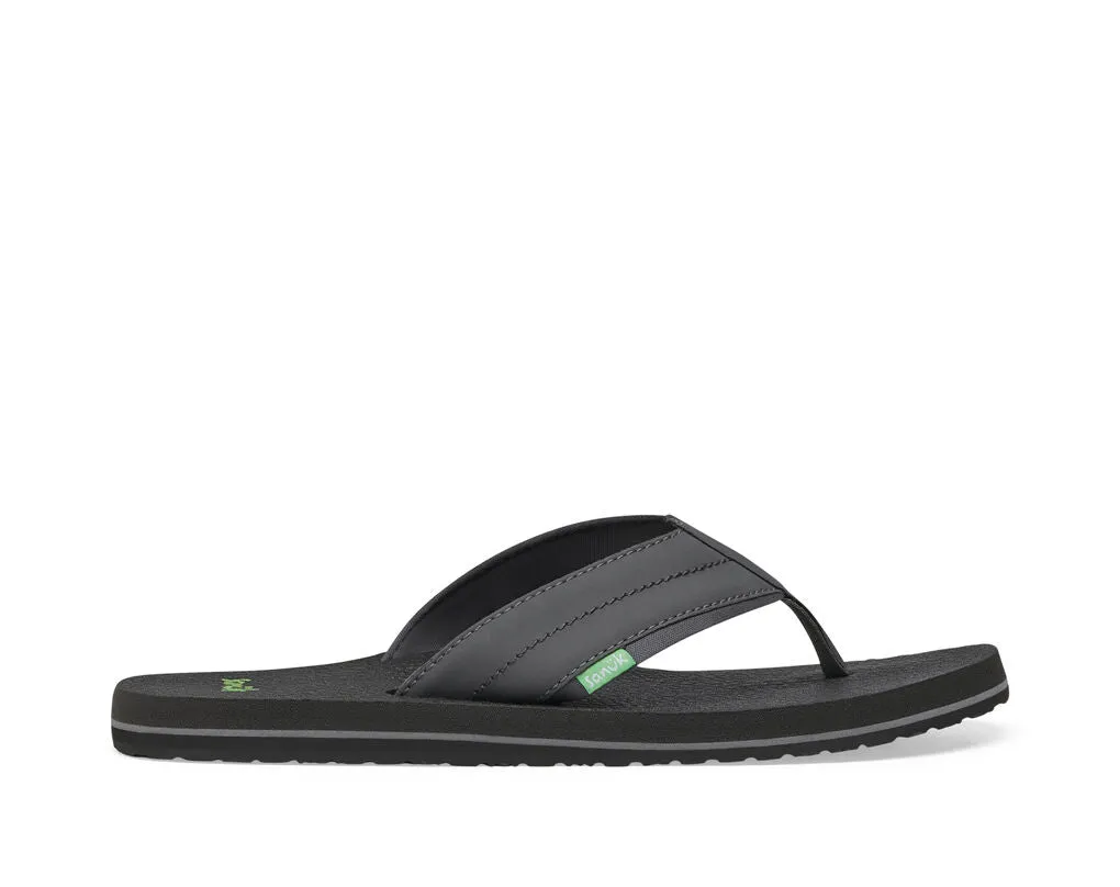 Beer Cozy On Slip Charcoal Sanuk Christmas sale Comfortable Strap Flip-Flops Best price 2 Breathable