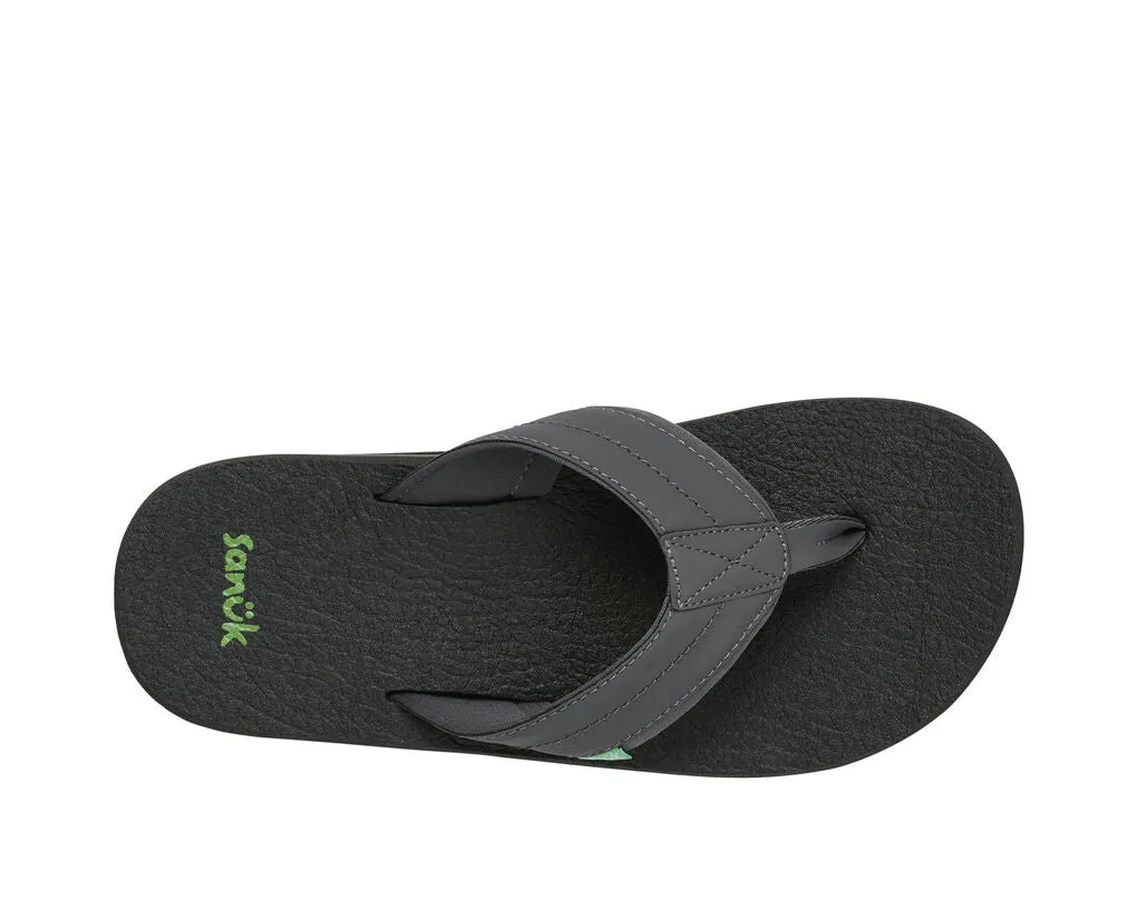 Beer Cozy On Slip Charcoal Sanuk Christmas sale Comfortable Strap Flip-Flops Best price 2 Breathable