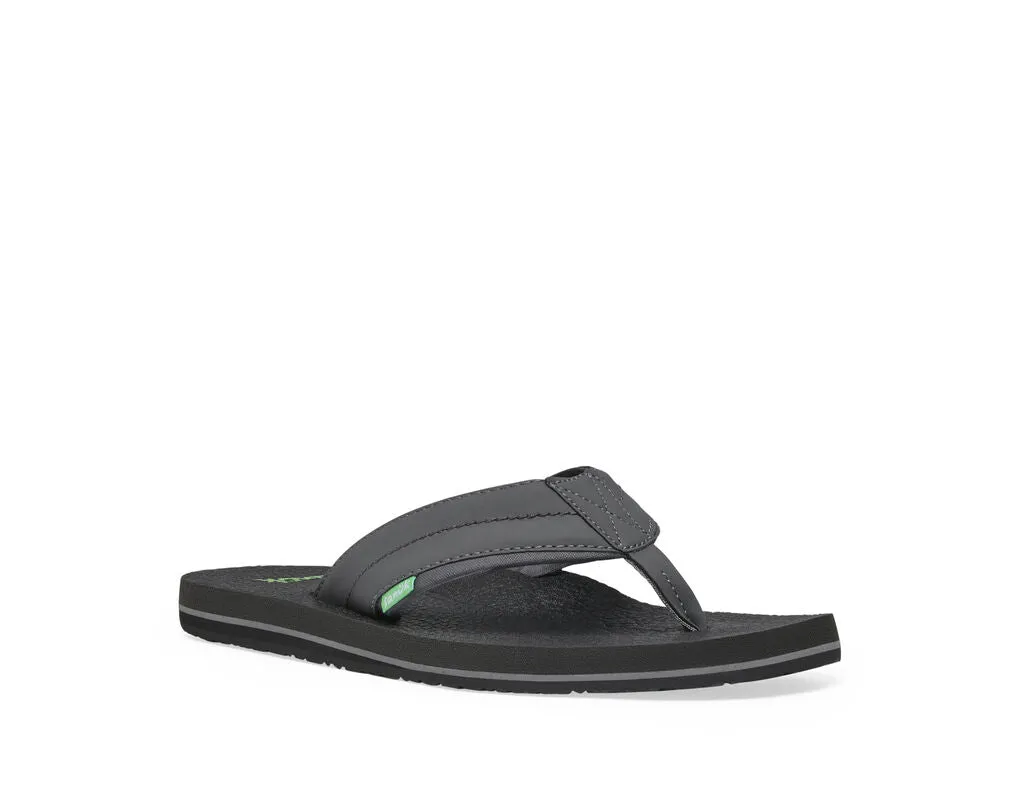 Beer Cozy On Slip Charcoal Sanuk Christmas sale Comfortable Strap Flip-Flops Best price 2 Breathable