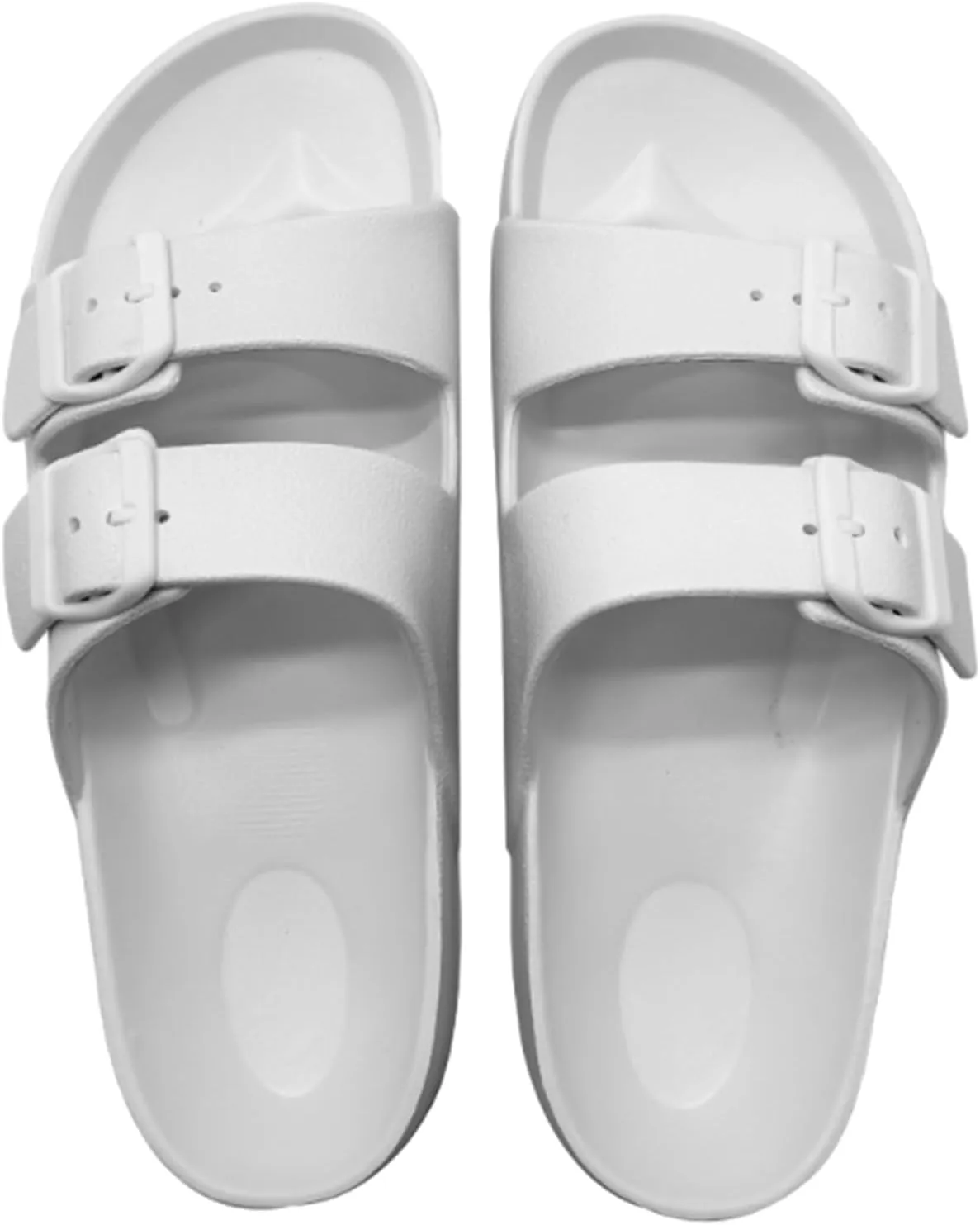 BEMGNAR Men’s Lightweight Comfort Slides Double Buckle Slip-on Adjustable EVA Orthopedic Flat Sandals