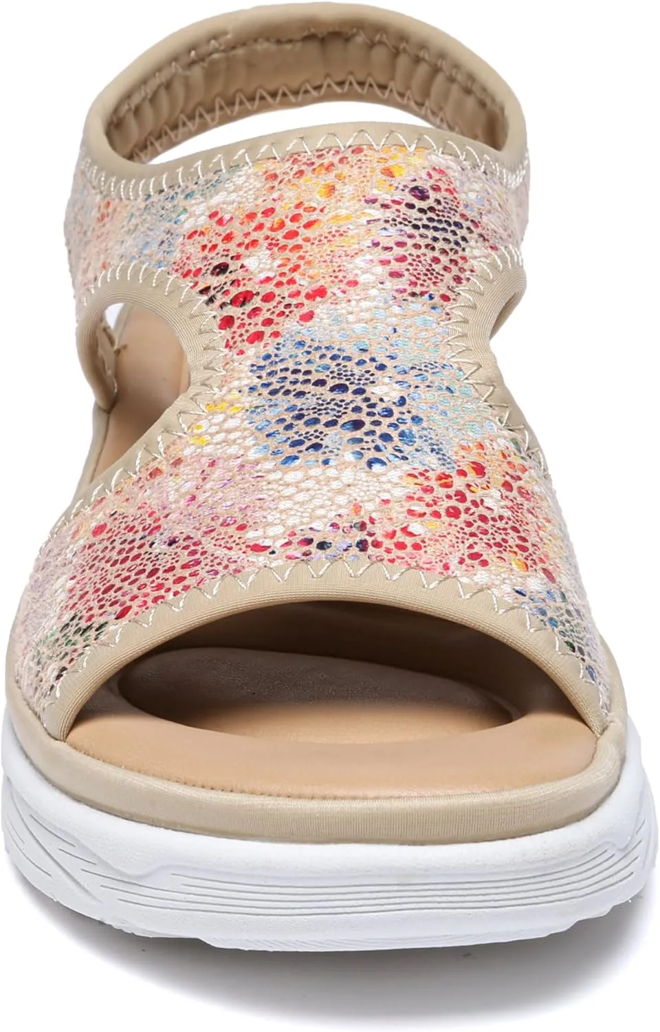 Bernal Women Walking Sandals Soft Comfortable Lightweight Sandals Non-slip Casual Open Toe Sport Sandals for Athletic Summer Beach Platform Sandal