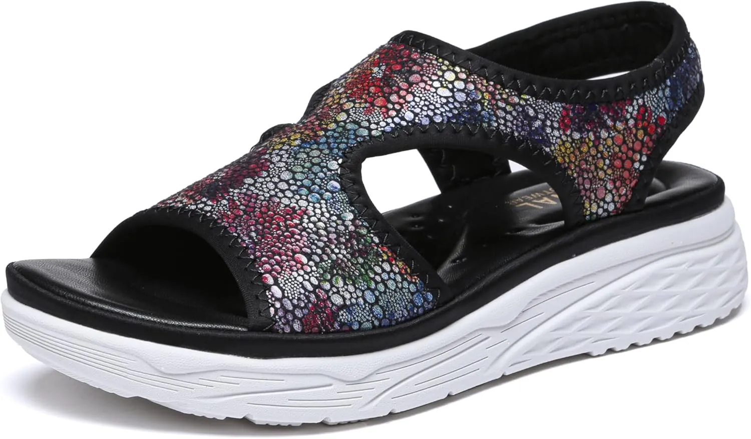 Bernal Women Walking Sandals Soft Comfortable Lightweight Sandals Non-slip Casual Open Toe Sport Sandals for Athletic Summer Beach Platform Sandal