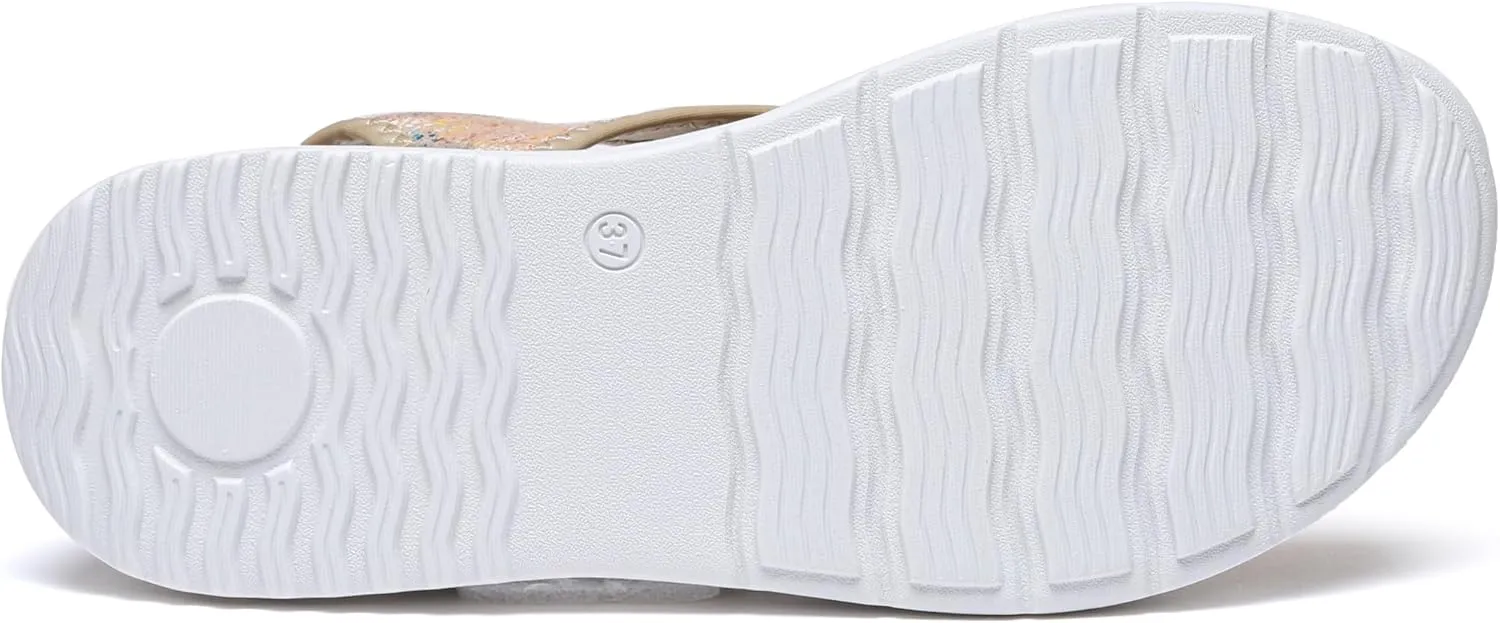 Bernal Women Walking Sandals Soft Comfortable Lightweight Sandals Non-slip Casual Open Toe Sport Sandals for Athletic Summer Beach Platform Sandal
