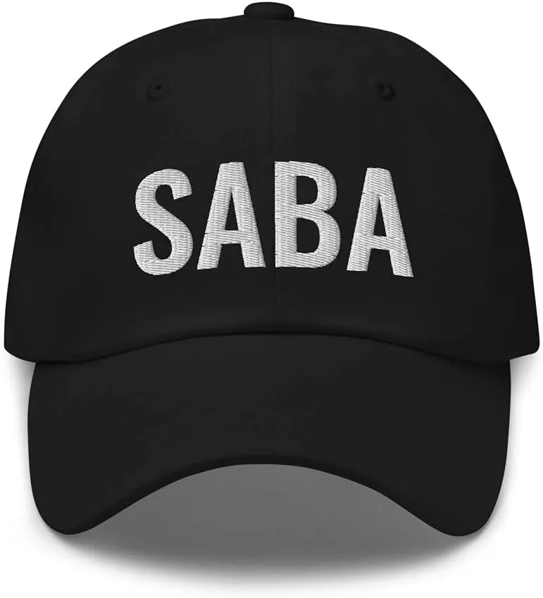 Best Saba Ever Dad Cap - They Call Me Saba Papa in Hebrew Grandfather in Hebrew Embroidered Adjustable Baseball Hat