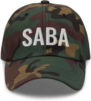 Best Saba Ever Dad Cap - They Call Me Saba Papa in Hebrew Grandfather in Hebrew Embroidered Adjustable Baseball Hat