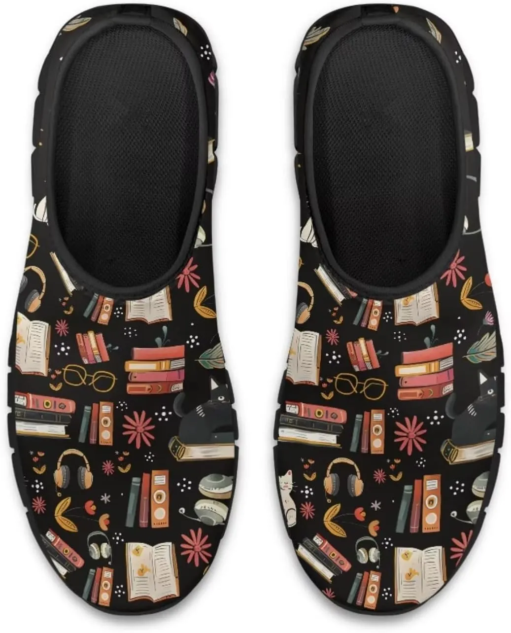 Binienty Vintage Art Loafers Women Low Cut Casual Shoes Slip On Walking Sneakers Pull-On Loafer Flats