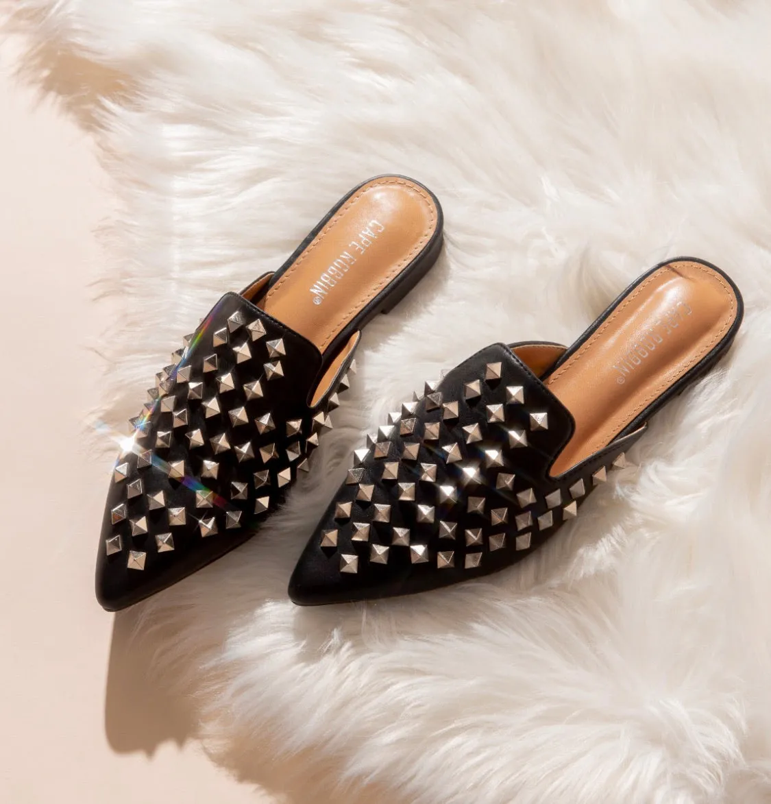BLACK STUDS SILVER MULE High-efficiency Positive testimonials
