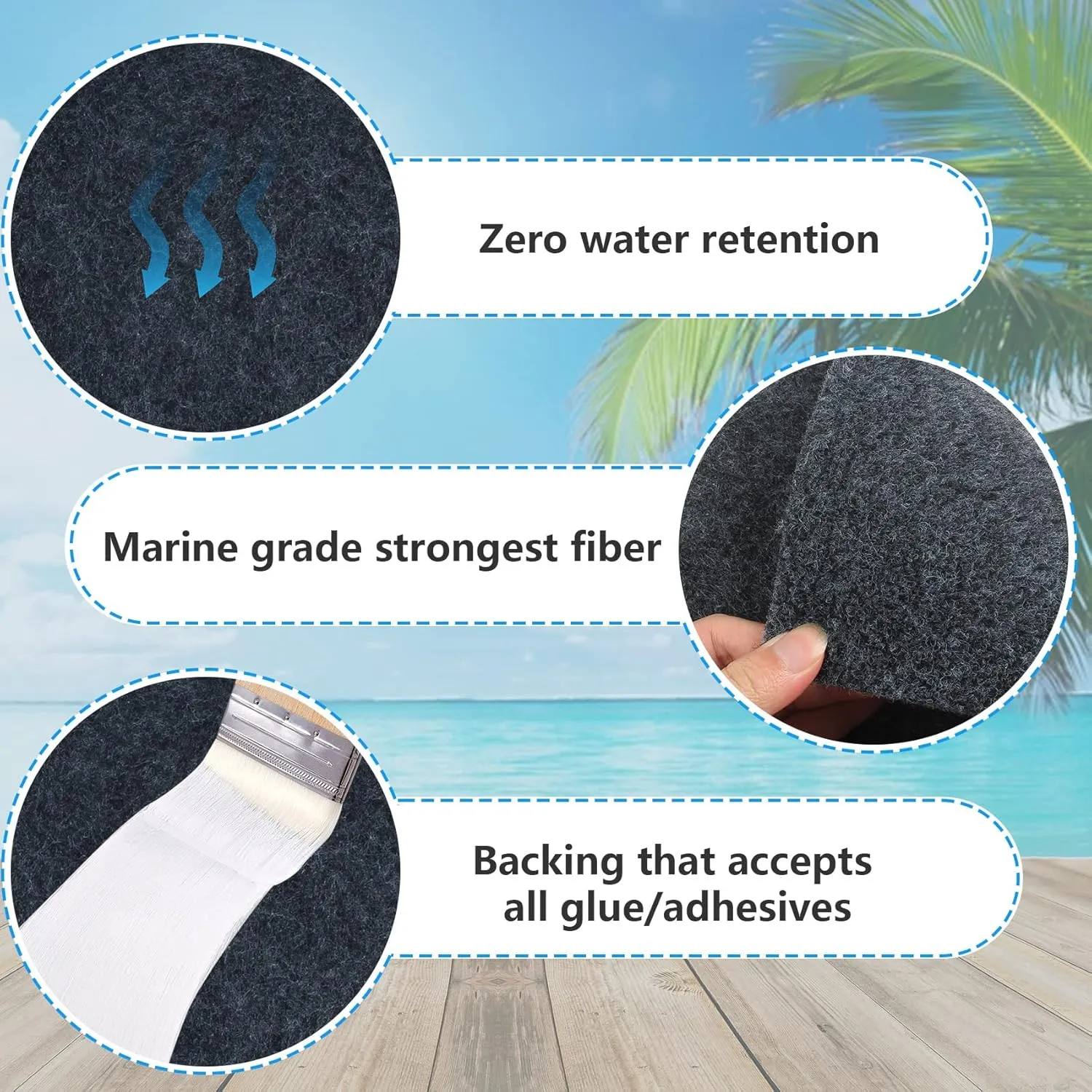 Boat Trailer Bunk Carpet,Bunk Carpet for Boat Trailers,13ft x 8in Boat Trailer Carpets,8mm Thickness Trailer Carpets, Jet Ski Bunks,Dark Gray