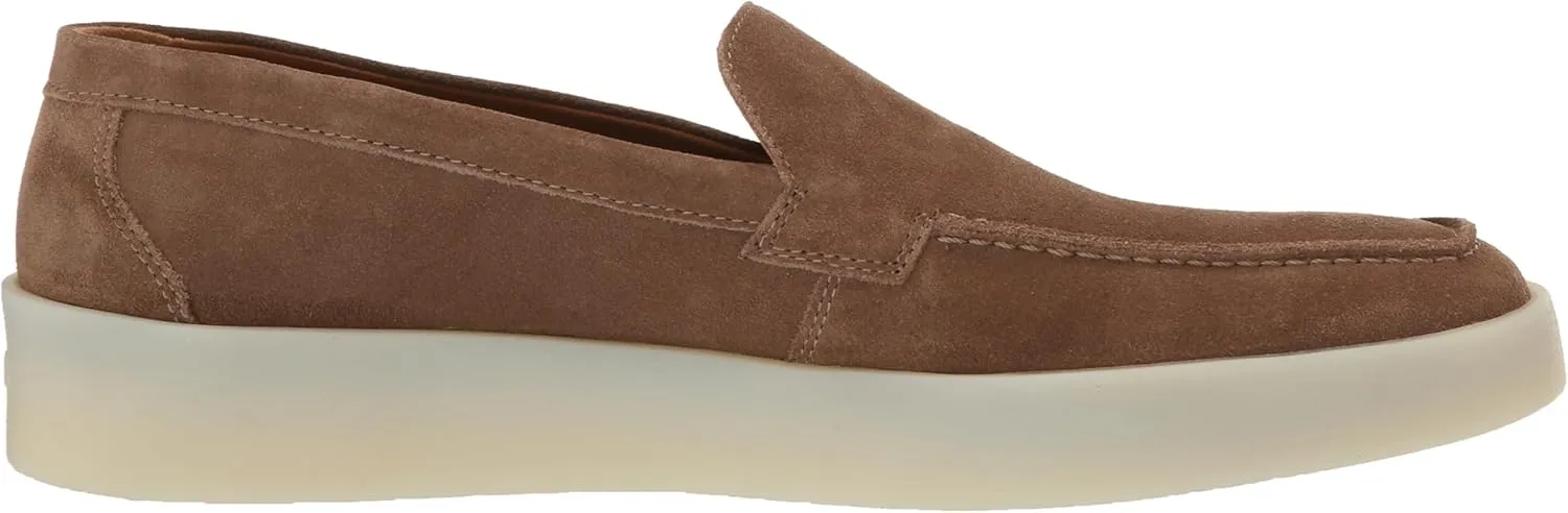 BOSS Women's Suede Loafer with Rubber Sole