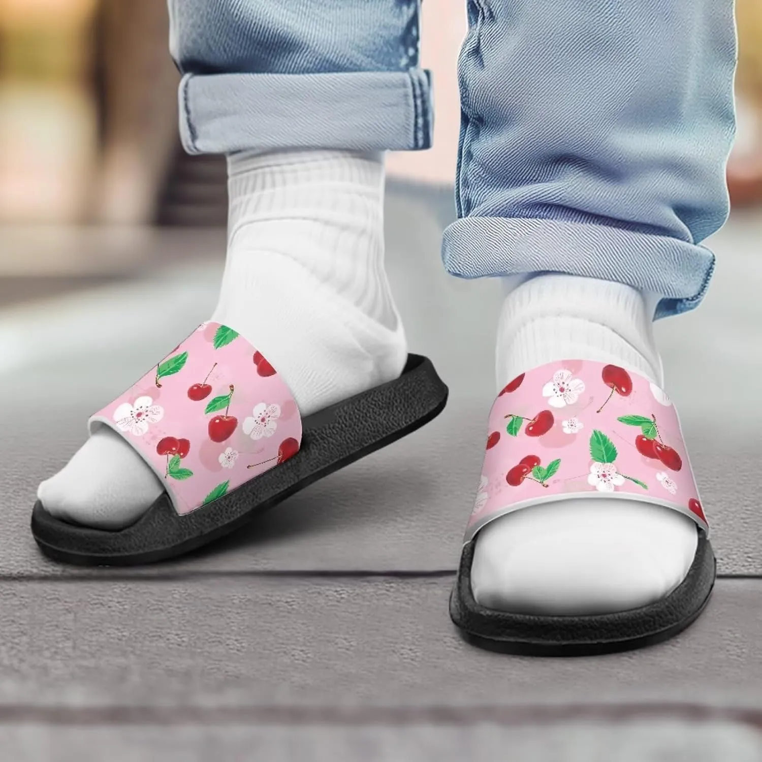 Boy & Girls Slide Sandals Summer Shoes Kids Shower Slippers Non Slip Girls Sandals