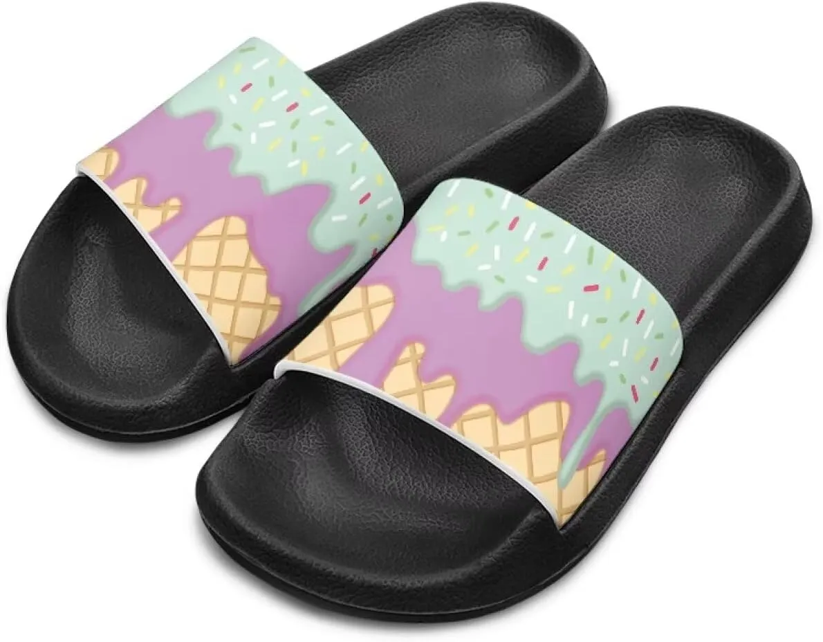 Boy & Girls Slide Sandals Summer Shoes Kids Shower Slippers Non Slip Girls Sandals
