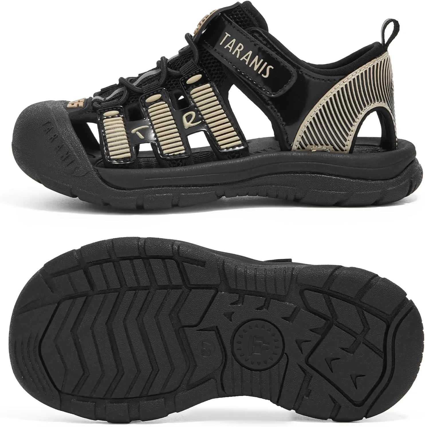 Boys and Girls Kids/Big Kids Hiking Sandals Closed Toe Sports Sandals Barefoot BhoesAthletic Lightweight Hiking Casual Water Shoes Trail Shoes Black24