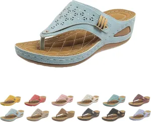 Breathable Mesh Sports Sandals With Non-Slip Sole,Womens Orthopedic Flip-Flops Summer Casual,With Arch Support