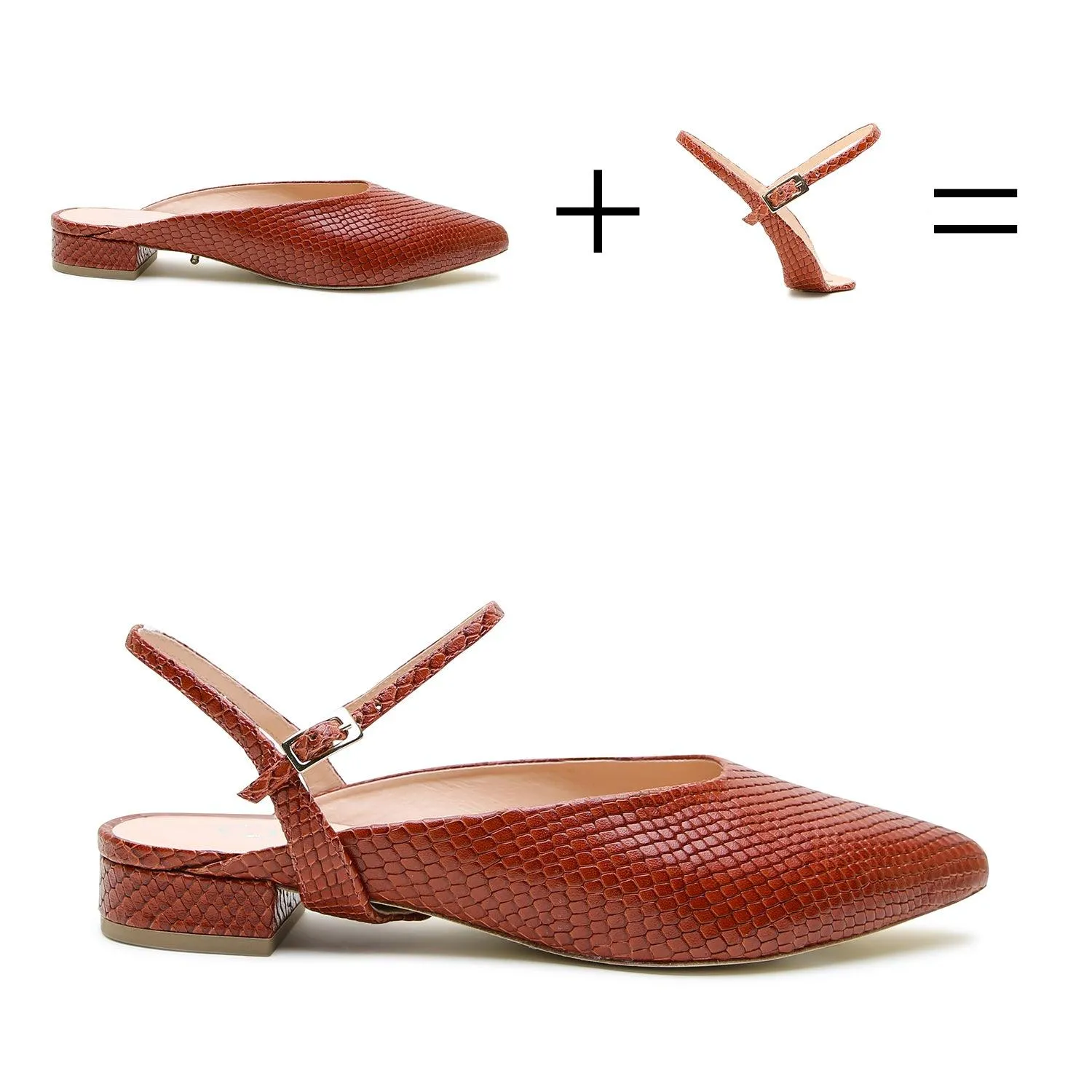 Brown Snake Point Slide   Amal Strap