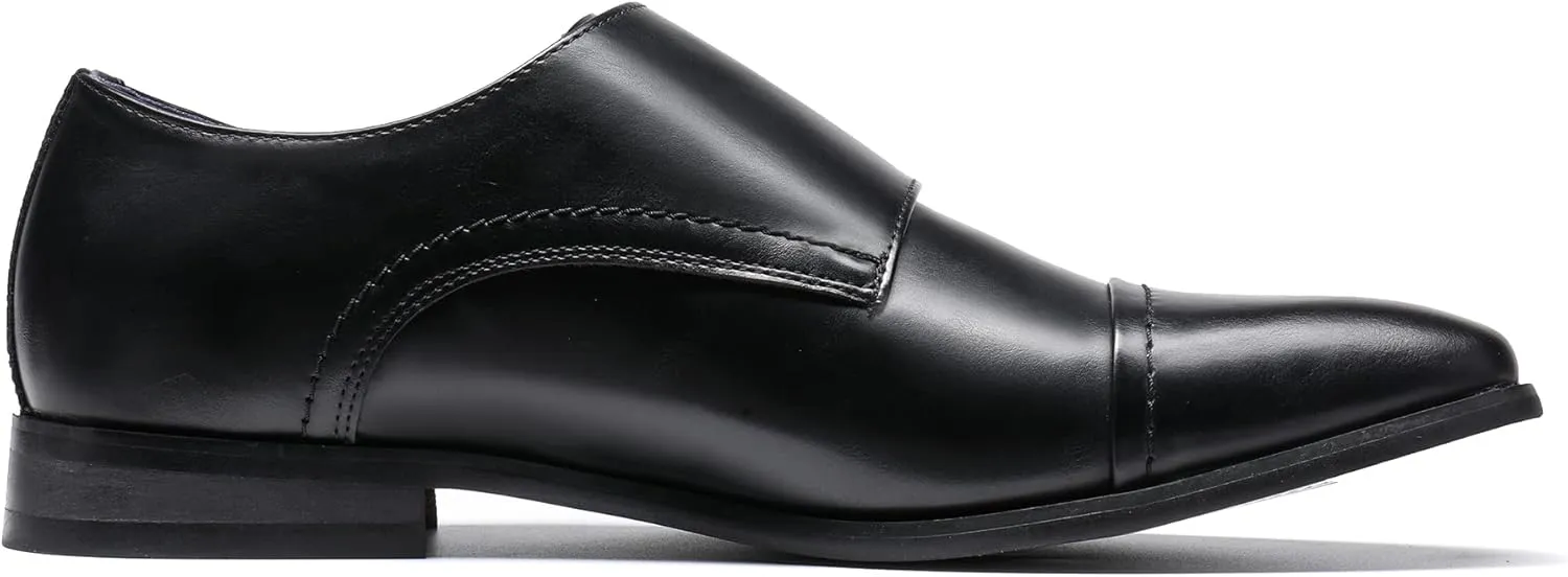 Bruno Marc Men's Dress Loafer Shoes Monk Strap Slip On Loafers