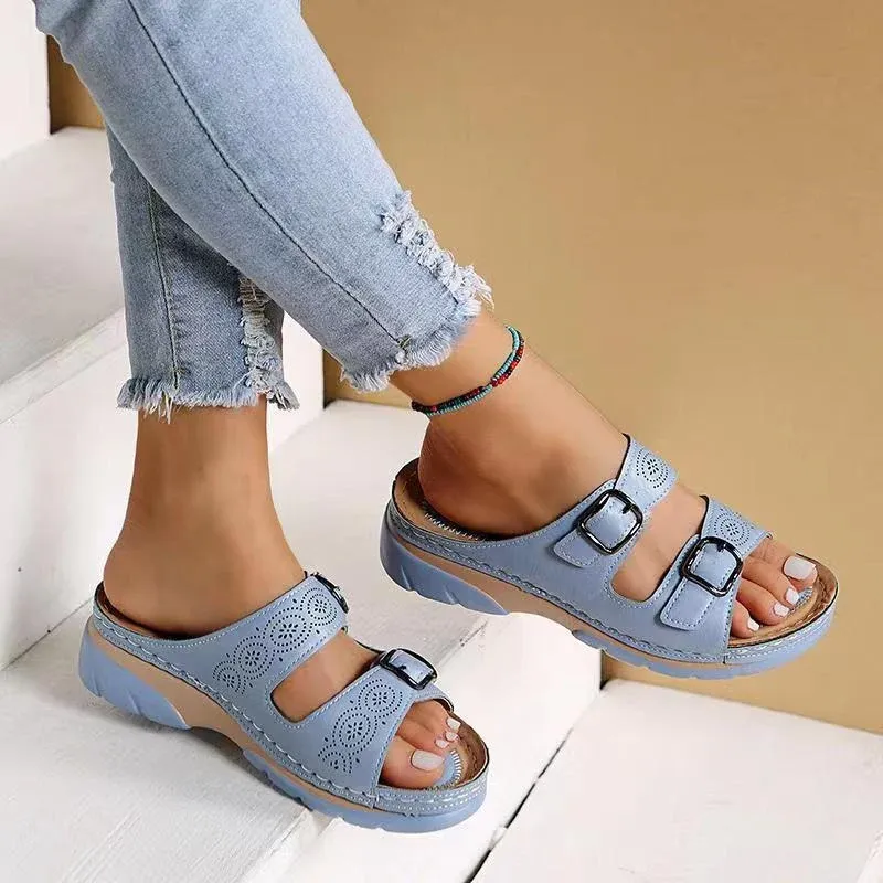 Budget-conscious Orthopedic Women's Slide Adjustable While supplies last Sandals Buckle Straps with