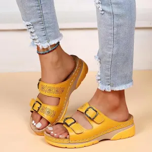Budget-conscious Orthopedic Women's Slide Adjustable While supplies last Sandals Buckle Straps with