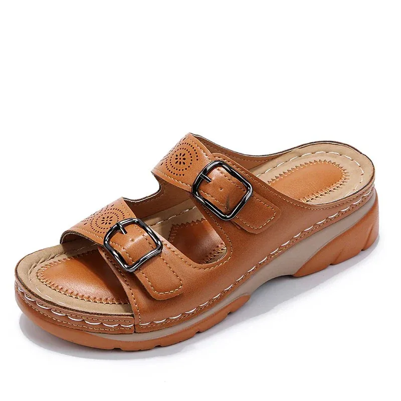 Budget-conscious Orthopedic Women's Slide Adjustable While supplies last Sandals Buckle Straps with