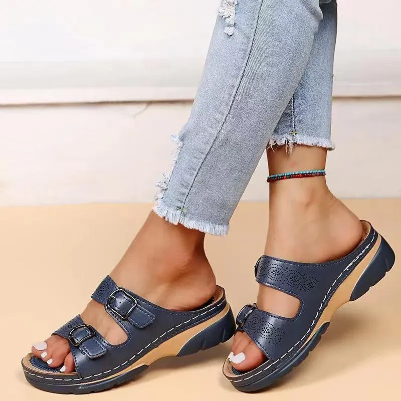 Budget-conscious Orthopedic Women's Slide Adjustable While supplies last Sandals Buckle Straps with