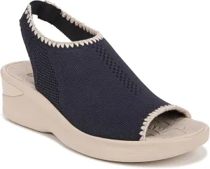 BZees Womens Sicily Bright Machine Washable Comfort Wedge Sandal