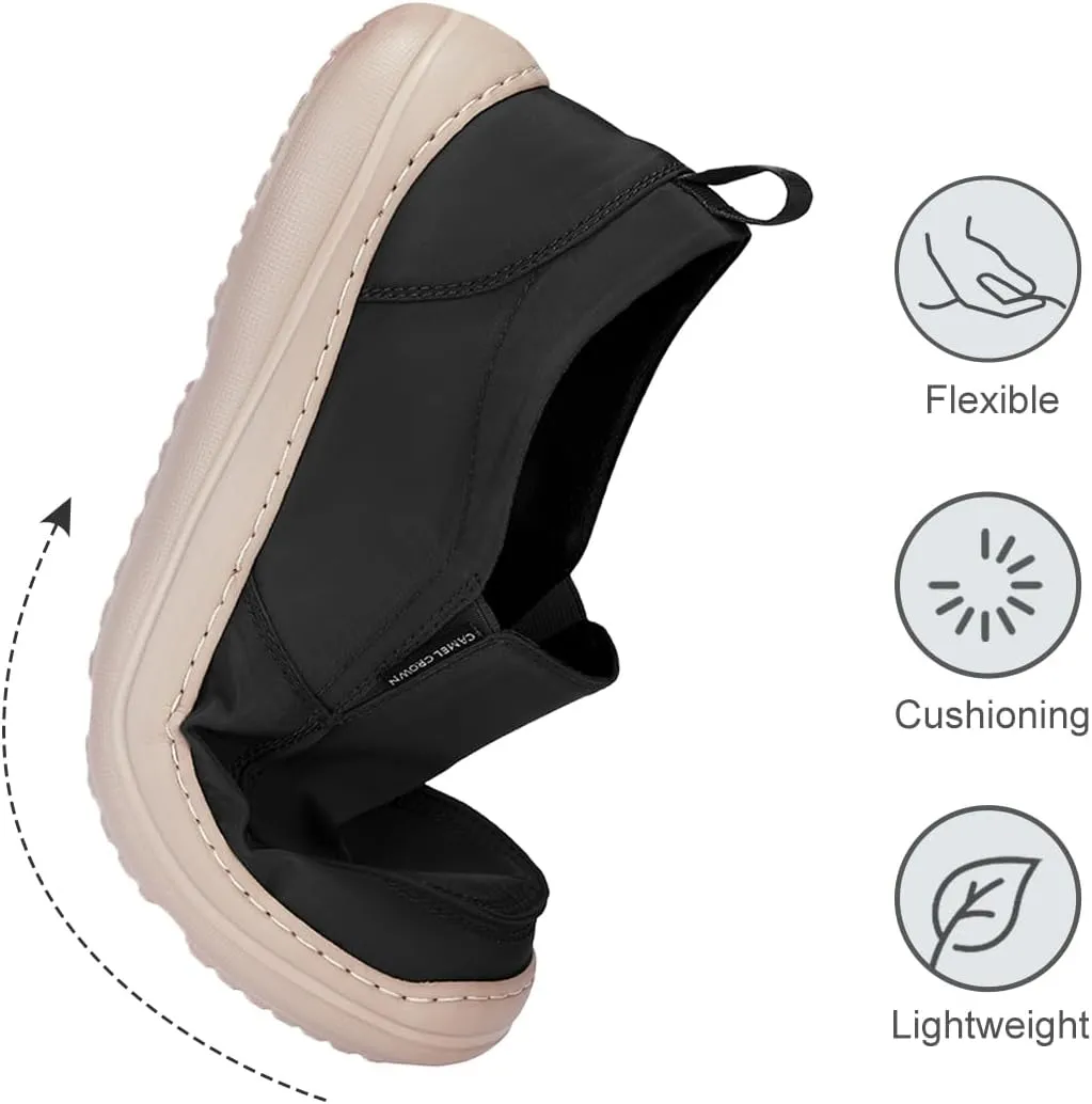 CAMEL CROWN Mens Casual Slip-On Loafers Lightweight Sneakers Comfortable Shoes for Walking Work Waterproof
