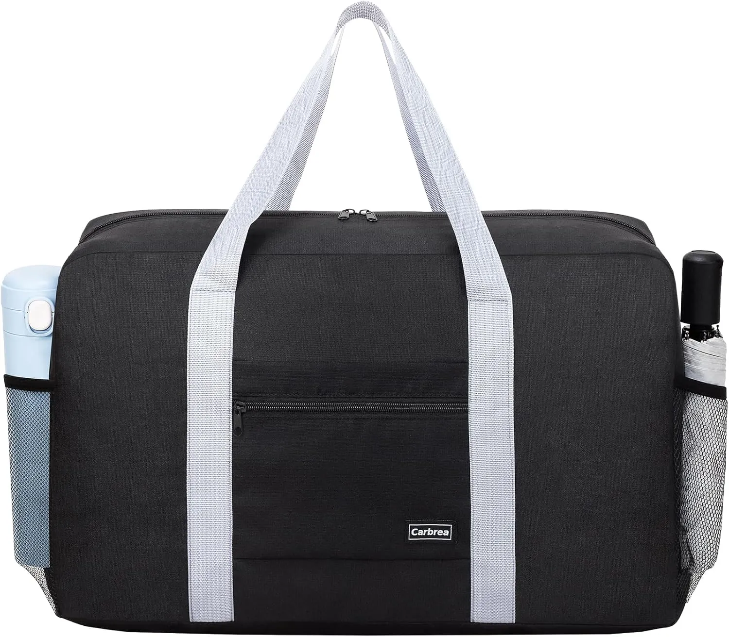 Carry on Duffle Bag - Carry on Bag 22x14x9 Airline Approved 36L Foldable Travel Duffel Bag for Women and Men - Black