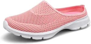 ChicWind Womens Breathable Mesh Walking Mules Sneakers Open Back Slip On Shoes