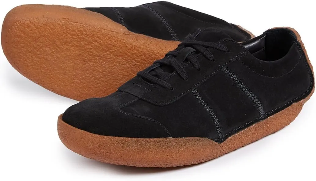 Clarks Men's Leather Shoe with Riptape Closure Sneaker