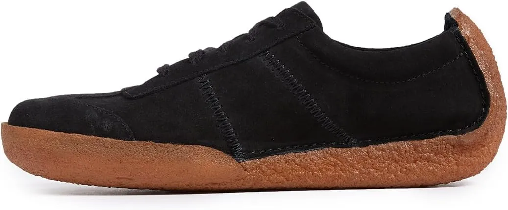 Clarks Men's Leather Shoe with Riptape Closure Sneaker