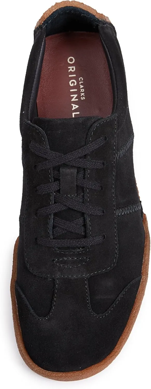 Clarks Men's Leather Shoe with Riptape Closure Sneaker