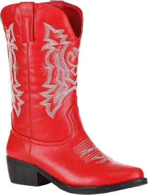 Classic Women's Red Cowgirl Boots | Costume Boots Size 8