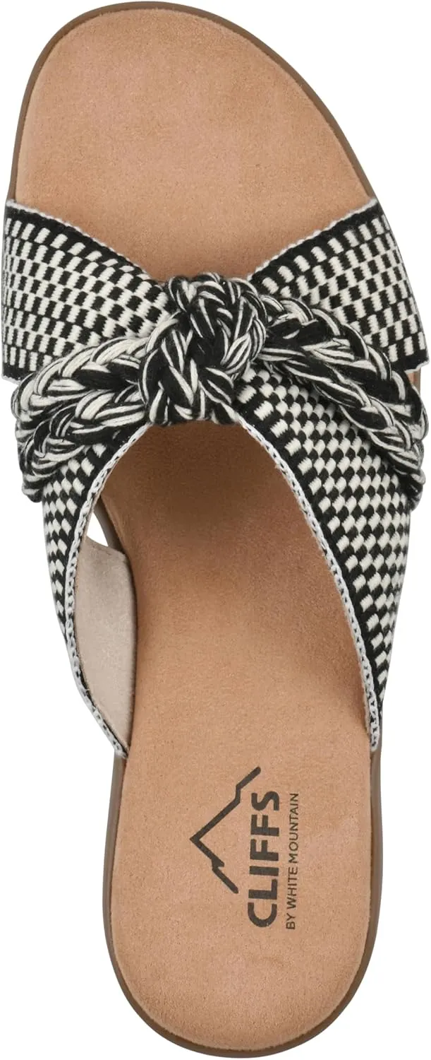 CLIFFS BY WHITE MOUNTAIN Women's Blinding Woven Slide Sandal