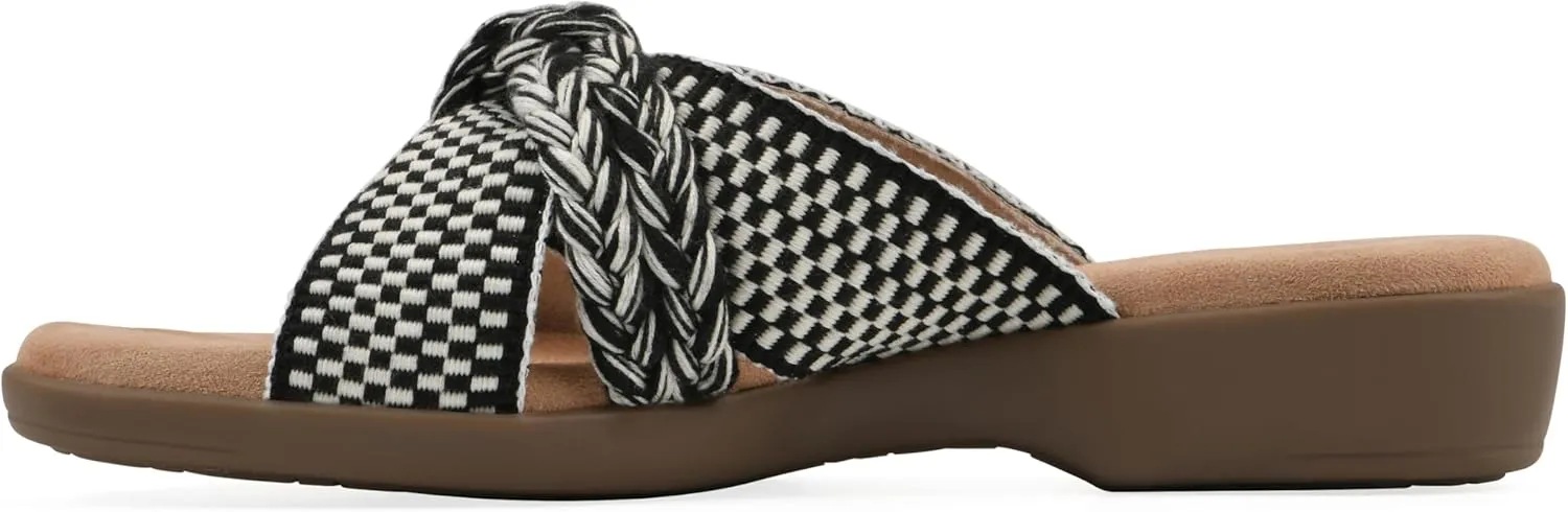 CLIFFS BY WHITE MOUNTAIN Women's Blinding Woven Slide Sandal