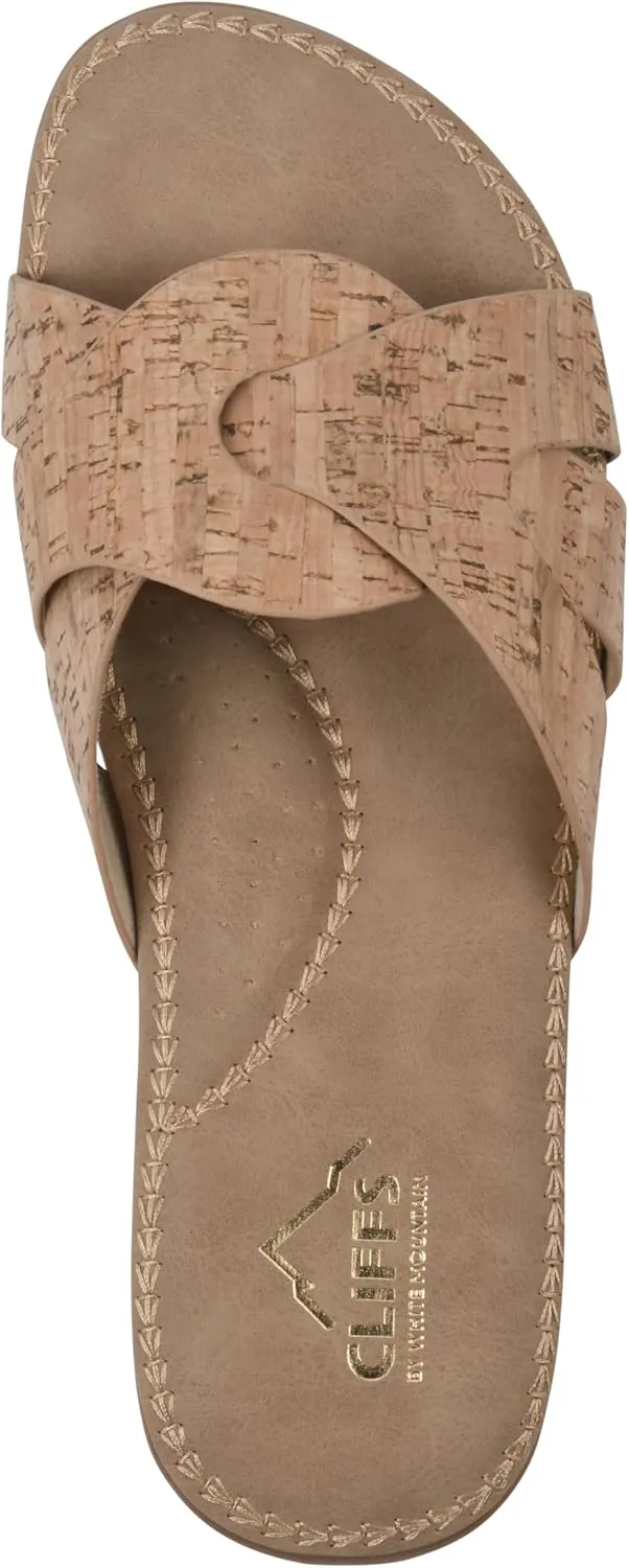 CLIFFS BY WHITE MOUNTAIN Women's Fortunate Woven Slide Sandal