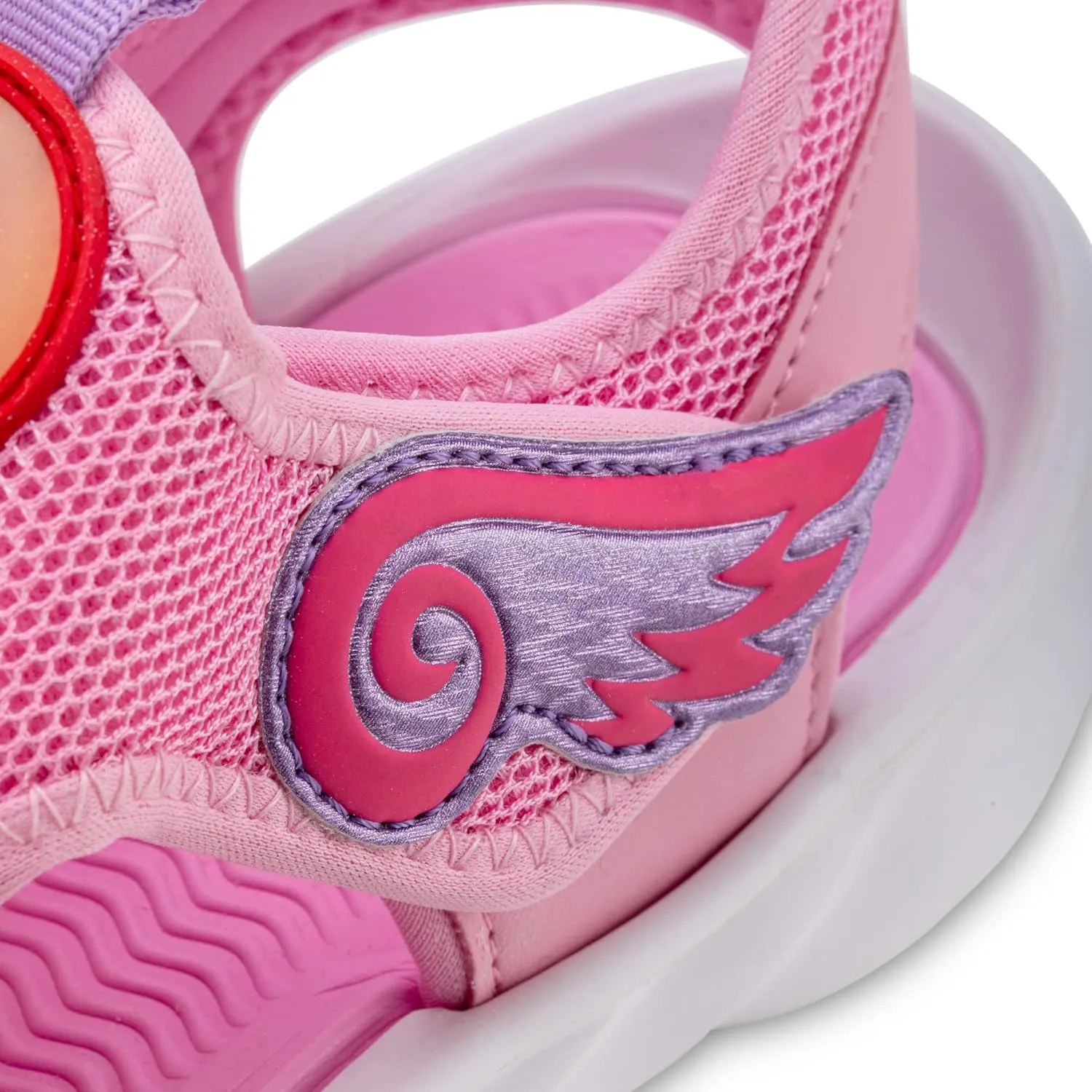 Closed Toe Cute Sandal for Girls in Pretty Colors; Breathable Mesh Upper, Easy and Durable Hook & Loop Strap, Thick and Comfortable Non-Slip Sole; Girls Sandals for Pool, Beach, Bikes, School, Play