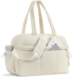 CLUCI Duffle Bag for Travel, Gym Bag for Women, Puffer Tote Small Carry On Bag, 30L Duffle Weekender Bags with Wet Pocket