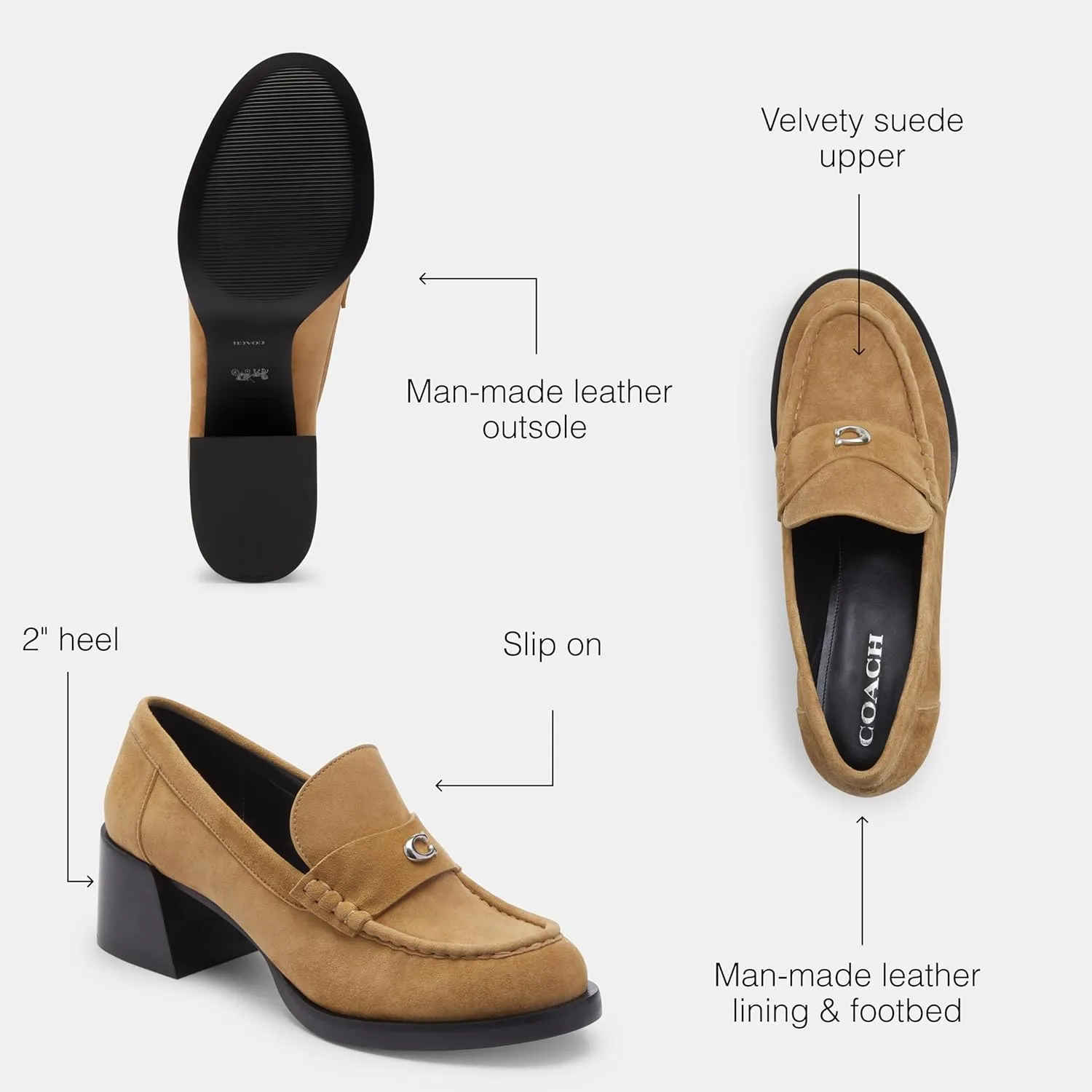 Coach Women's Natalie Suede Loafer