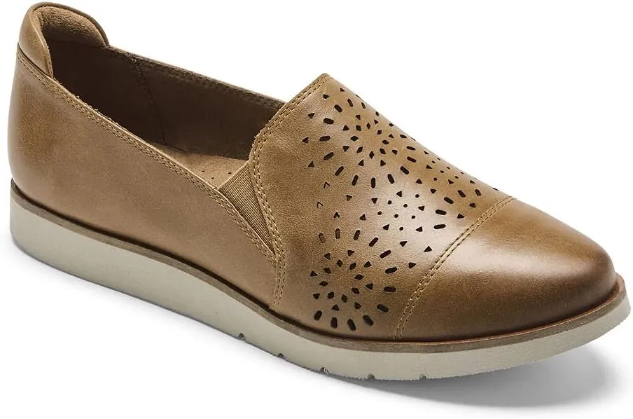 Cobb Hill Women's Rockport Laci Gore Slip On Loafer Honey Leather 7 M