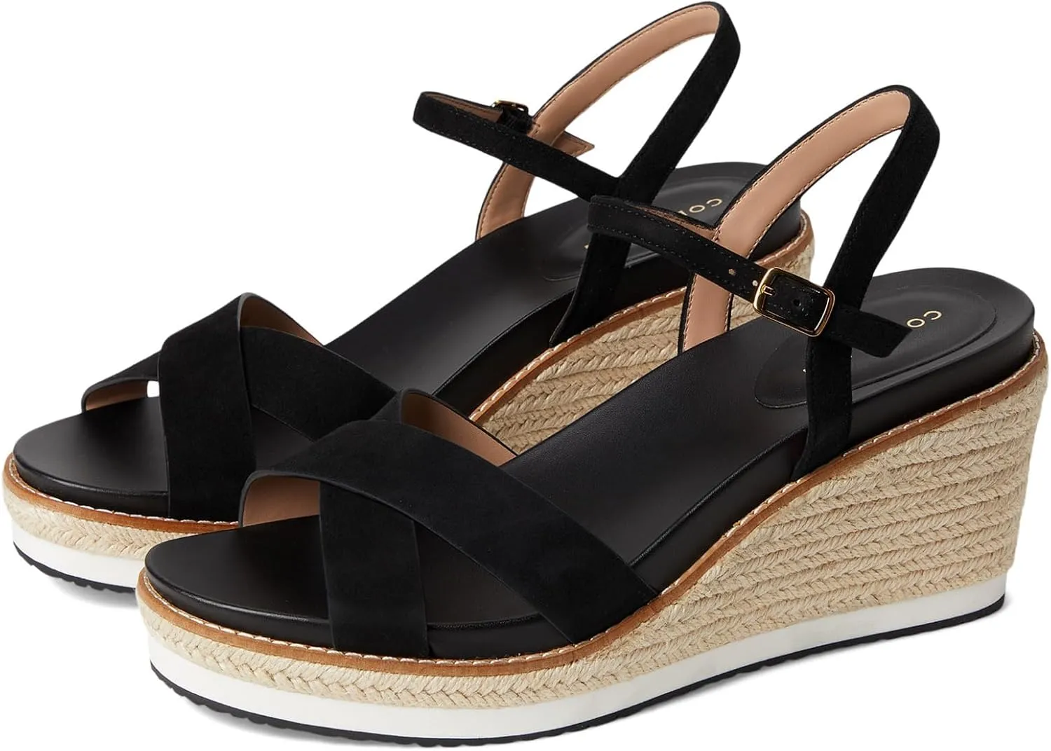 Cole Haan Women's Cloudfeel Silvee Espadrille Wedges 75mm Heeled Sandal