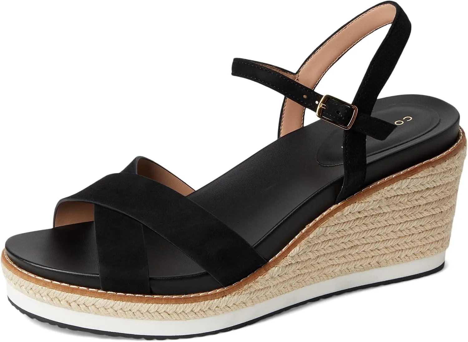 Cole Haan Women's Cloudfeel Silvee Espadrille Wedges 75mm Heeled Sandal