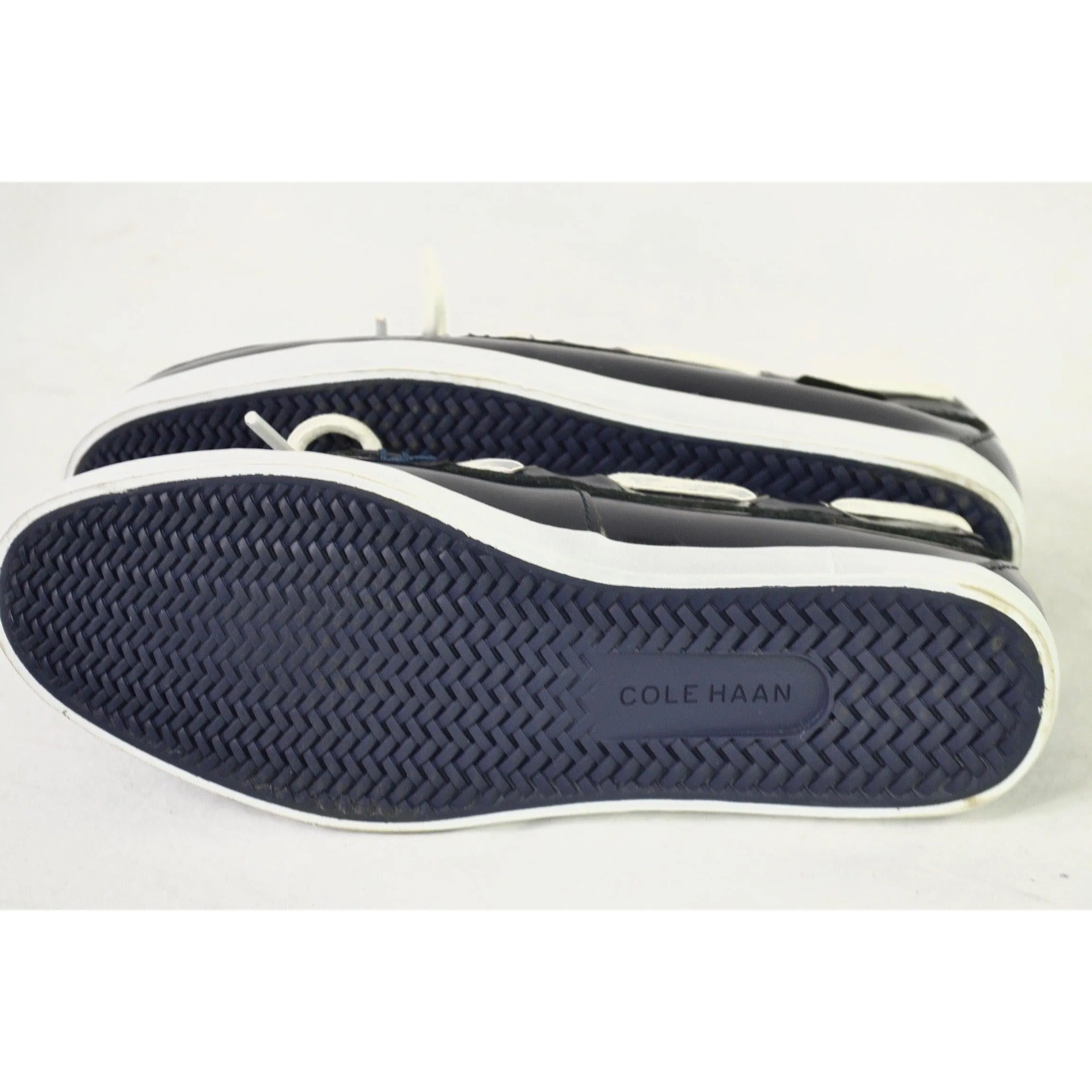 Cole Haan Women's Nantucket Camp Moccasins Leather Loafers Blue 6.5