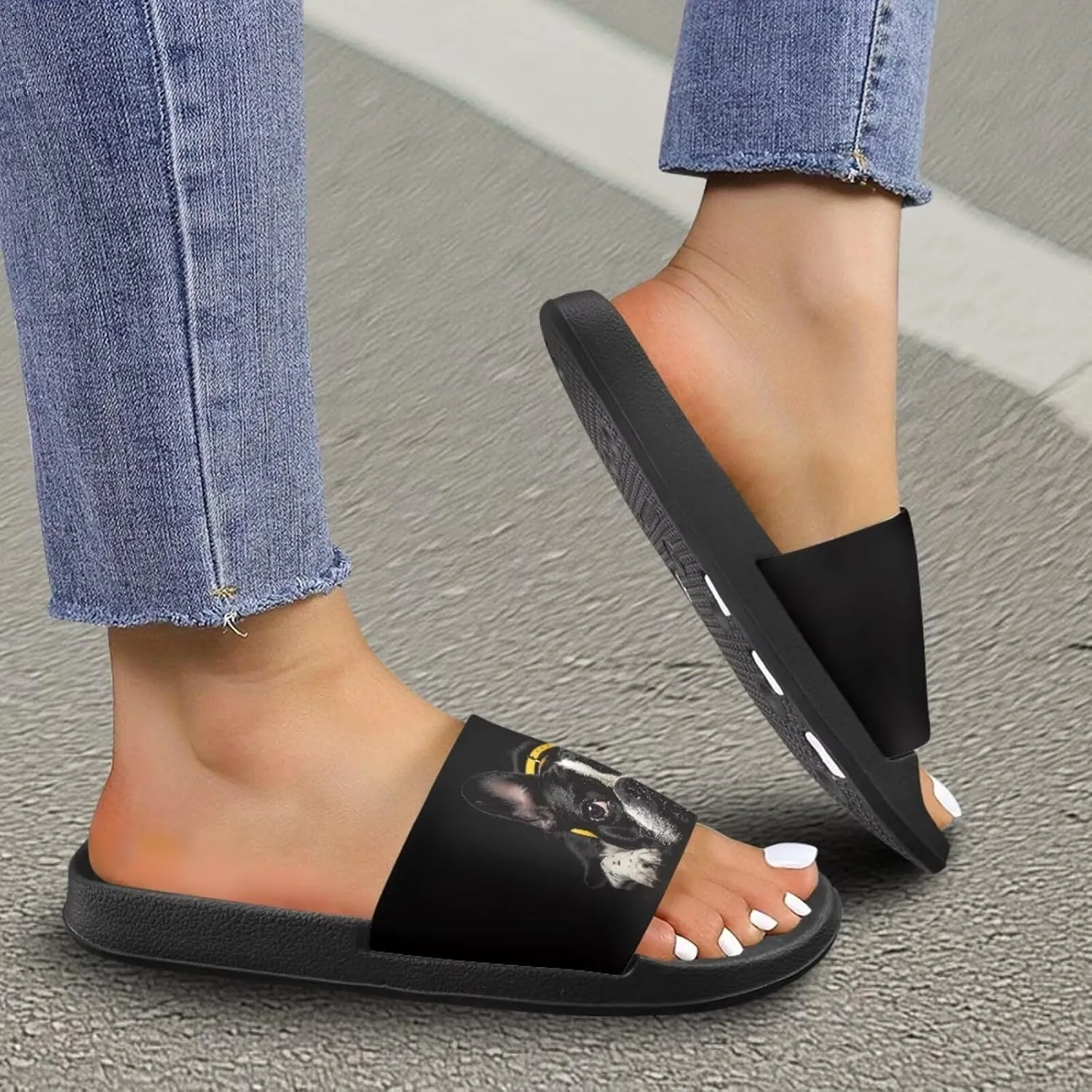 Coloranimal Slippers for Women Sandals Women Slide Sandals Shower Shoes Bathroom Slippers Comfortable Ladeis Beach Shoes for Beach Pool