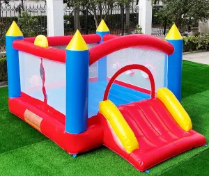 Commercial-Grade PVC Bounce House with Slide, 11.8x9FT Heavy-Duty Jumping Castle for Big Kids, Great for Backyard Kids Parties, Events (Blower Included)