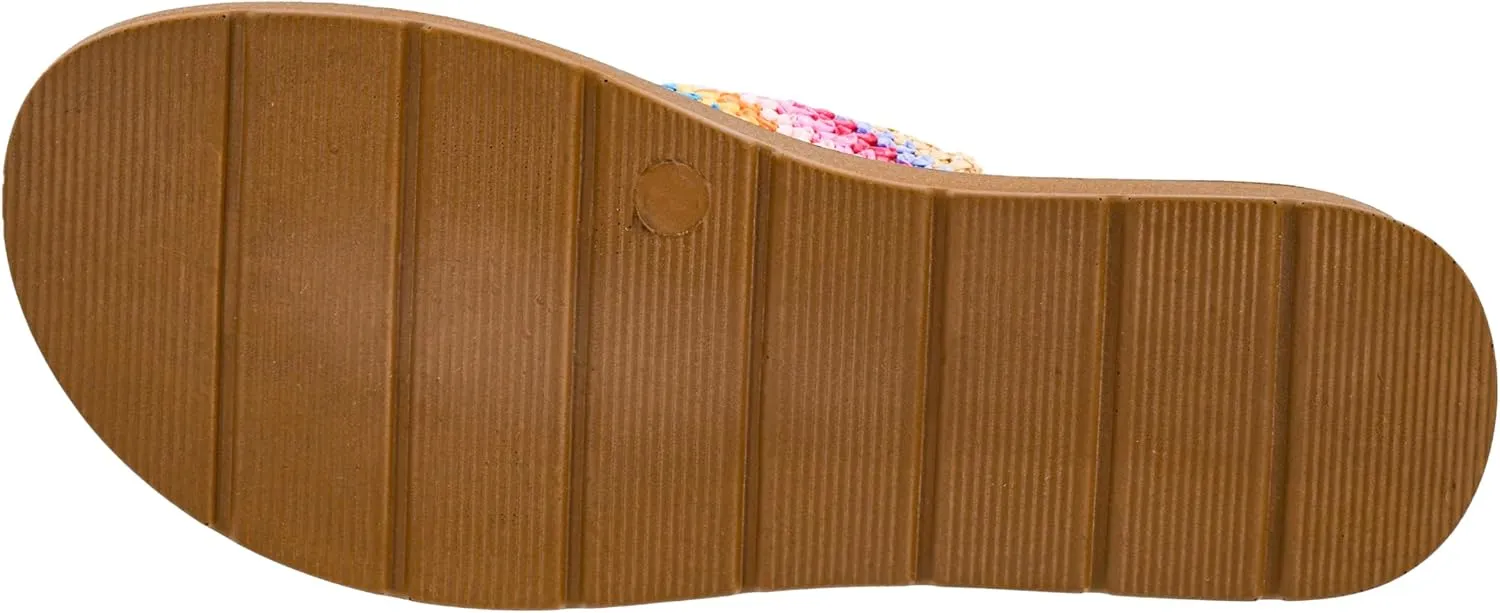 Corkys Footwear Womens Dig It Sandals - Featuring Unique Criss-Cross Straps, A Cushioned Insole, and Elastic Gore - Stylish and Comfortable for Everyday Wear
