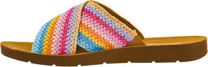 Corkys Footwear Womens Dig It Sandals - Featuring Unique Criss-Cross Straps, A Cushioned Insole, and Elastic Gore - Stylish and Comfortable for Everyday Wear