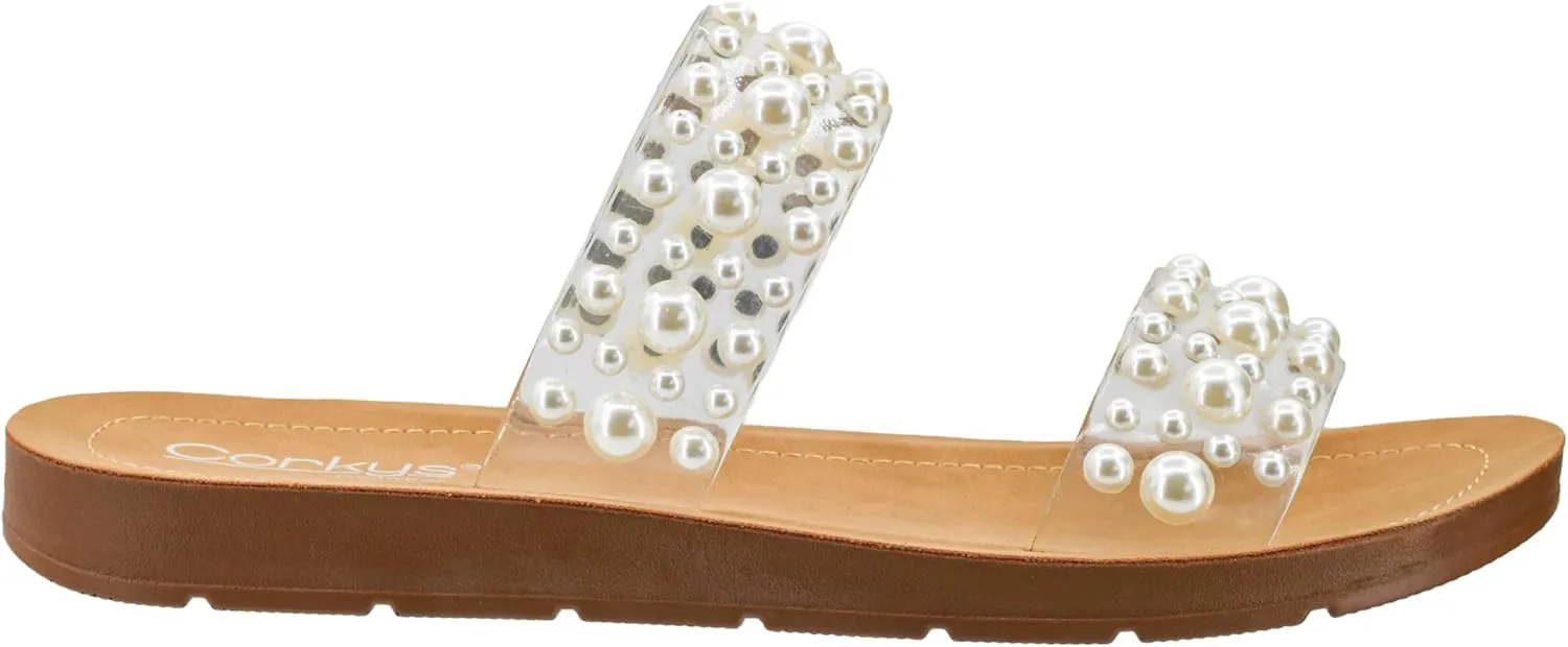 Corkys Footwear Women's Double Take Two Strap Sandal - Stylish, Comfortable, Versatile Summer Footwear, Perfect for Casual & Dressy Outfits, Lightweight