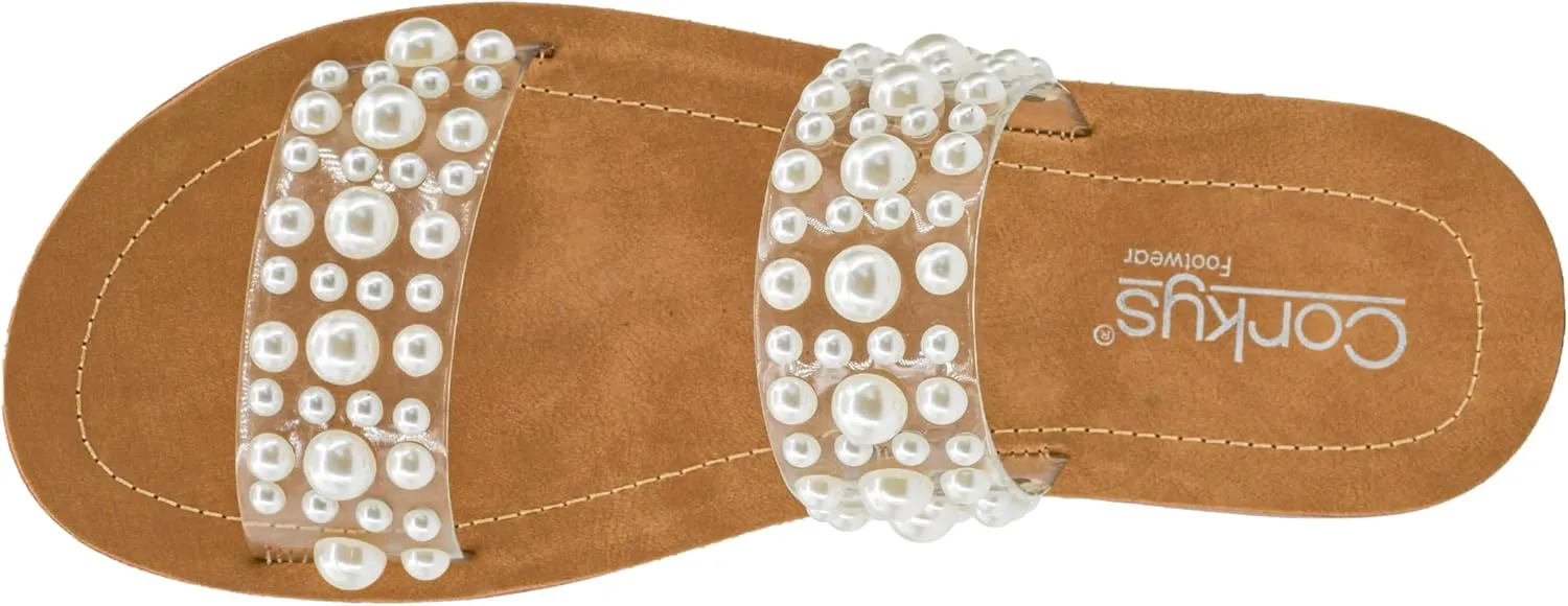 Corkys Footwear Women's Double Take Two Strap Sandal - Stylish, Comfortable, Versatile Summer Footwear, Perfect for Casual & Dressy Outfits, Lightweight