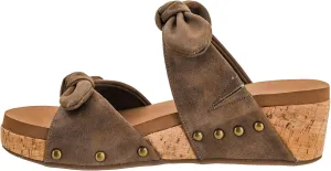 Corkys Footwear Women's Sittin Pretty Wedge Sandal - 2 Inch Cushioned Wedge, Slip On Closure for Comfort & Style, Perfect for Casual & Dressy Outfits, All Day Wear