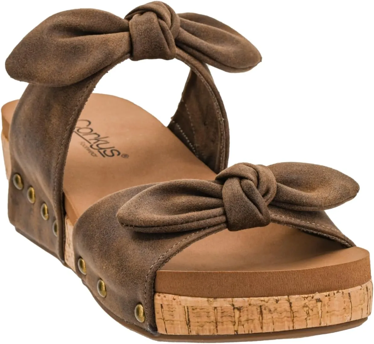 Corkys Footwear Women's Sittin Pretty Wedge Sandal - 2 Inch Cushioned Wedge, Slip On Closure for Comfort & Style, Perfect for Casual & Dressy Outfits, All Day Wear